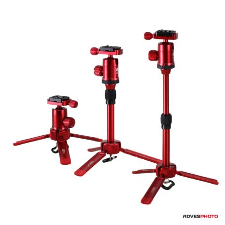 SIRUI 3T-35K alumínium asztali tripod gömbfejjel (piros)