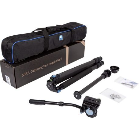 SIRUI R-3213X 10x carbon tripod VH-10 videófejjeljel