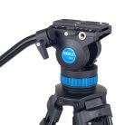 SIRUI SH-15 alumínium broadcast tripod fluid videófejjeljel