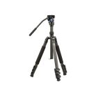 SIRUI ET-2204 carbon tripod VA-5 fluid videófejjeljel