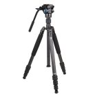 SIRUI Traveler 7C carbon tripod VA-5 fluid videófejjeljel