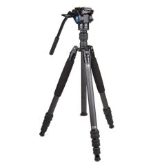 SIRUI Traveler 7C carbon tripod VA-5 fluid videófejjeljel