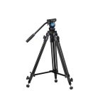 SIRUI SH-05 alumínium broadcast tripod fluid videófejjeljel