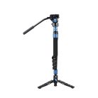 SIRUI P-325FS carbon monopod 3 lábú állványtalppal és VA-5 fluid videófejjeljel