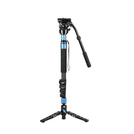 SIRUI P-325FS carbon monopod 3 lábú állványtalppal és VA-5 fluid videófejjeljel