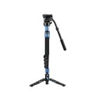 SIRUI P-325FS carbon monopod 3 lábú állványtalppal és VH-10 fluid videófejjel