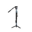 SIRUI P-424FS carbon monopod 3 lábú állványtalppal és VH-10 fluid videófejjel