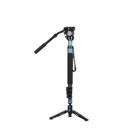 SIRUI P-424FS carbon monopod 3 lábú állványtalppal és VH-10 fluid videófejjel