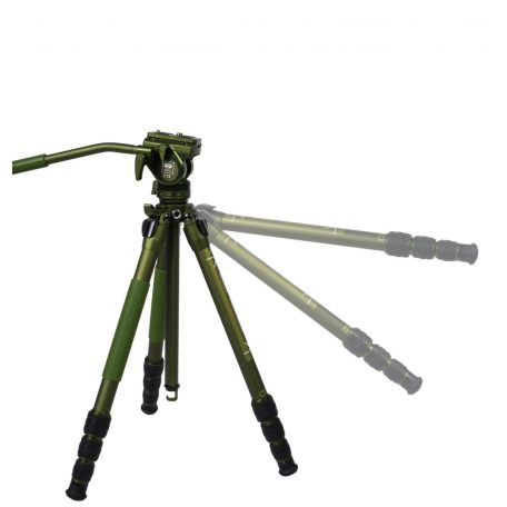 SIRUI Pilot CT04 alumínium tripod CT5 videófejjel