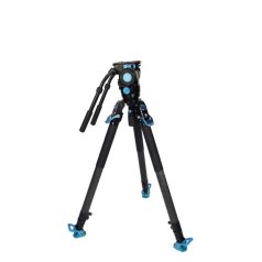  SIRUI Rapid SVT75 Lite egylépeses magasságállítású tripod készlet SVH15 fluid videófejjel