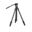 SIRUI ST-124 carbon tripod VA-5 fluid viedófejjel