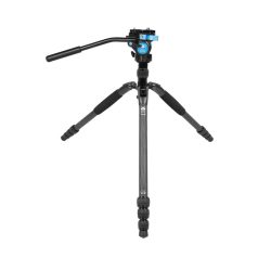   SIRUI T-024SK Fekete Szénszálas Állvány VA-5X Videó Fejjel