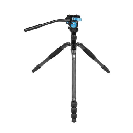 SIRUI T-024SK Fekete Szénszálas Állvány VA-5X Videó Fejjel