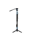 SIRUI P-424FL carbon monopod 3 lábú állványtalppal és VA-5 fluid videófejjeljel