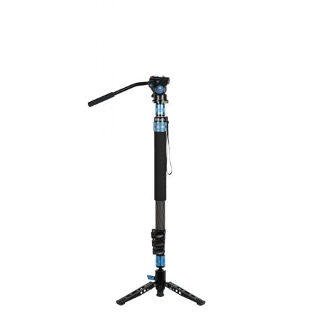 SIRUI P-424FL carbon monopod 3 lábú állványtalppal és VA-5 fluid videófejjeljel