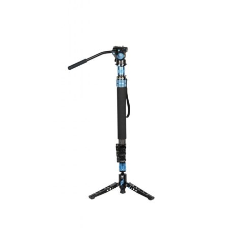 SIRUI P-424FS carbon monopod 3 lábú állványtalppal és VA-5 fluid videófejjeljel