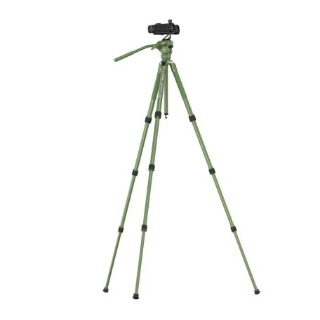 SIRUI SP004+G5X Alumínium Tripod Videófejjel, Matt Zöld