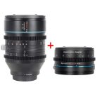 SIRUI Venus 35mm T2.9 1.6x full frame anamorf objektív Sony E bajonettel és SIRUI ADP125X 1.25x anamorf adapterrel