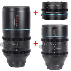   SIRUI Venus 35mm+100mm anamorf objektívek Nikon Z bajonettel és SIRUI ADP125X 1.25x anamorf adapterrel kemény tokban