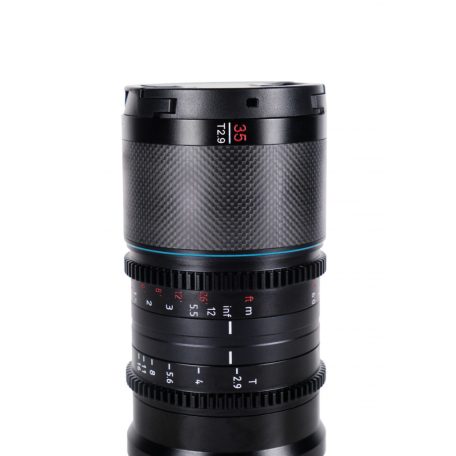 SIRUI Saturn 35mm T2.9 1.6x full frame, carbon vázú anamorf objektív DJI DL bajonettel (kék becsillanás)