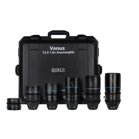 SIRUI Venus T2.9 1.6X quintet anamorf objektív készlet Canon RF bajonettel és ADP125X adapterrel