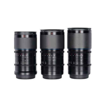 SIRUI Saturn 35mm, 50mm & 75mm T2.9 1.6x full frame, carbon vázú anamorf objektív szett (Leica L, kék becsillanás)