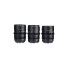 SIRUI VISION PRIME T1.4 Cine Trió – 24mm / 35mm / 50mm (Full Frame, Fekete)