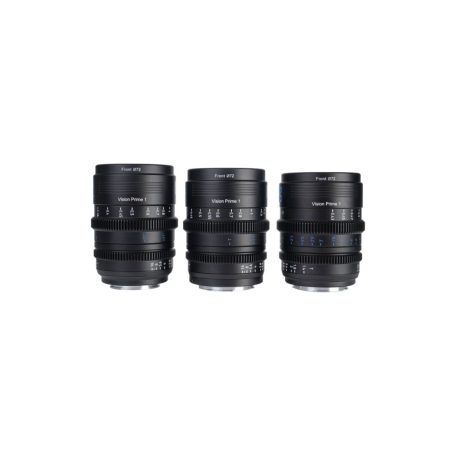 SIRUI VISION PRIME T1.4 Cine Trió – 24mm / 35mm / 50mm (Full Frame, Fekete)