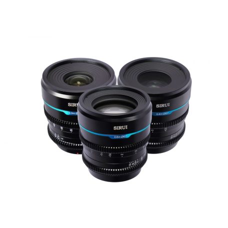 Sirui Night Walker 24mm + 35mm + 55mm T1.2 S35 Cine objektív (MFT, fekete)