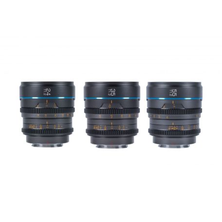 Sirui Night Walker 24mm + 35mm + 55mm T1.2 S35 Cine objektív (Sony E, szürke)