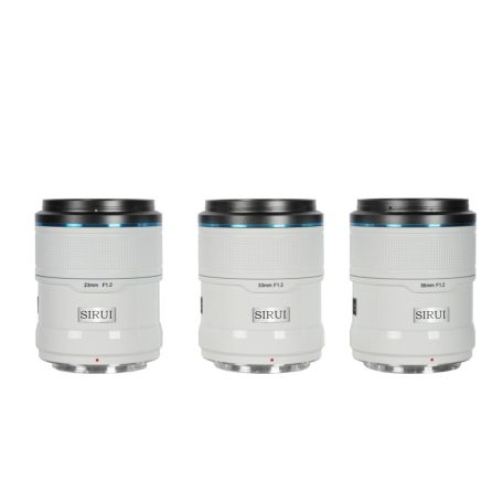 SIRUI Sniper F1.2 APS-C AF Trio objektív készlet Sony E bajonettel (fehér)