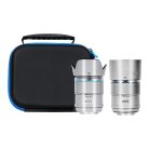 SIRUI Sniper F1.2 APS-C AF Duo objektív készlet Sony E bajonettel (ezüst)