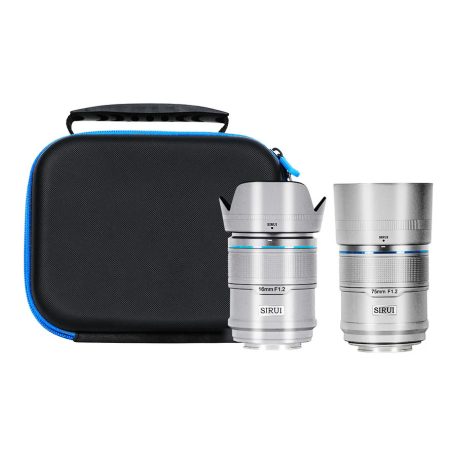 SIRUI Sniper F1.2 APS-C AF Duo objektív készlet Fuji X bajonettel (ezüst)