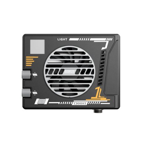 SIRUI C300X II 300W-os két színű (bi-color) LED stúdiólámpa reflektorral, markolattal, hordtáskával és mobilalkalmazásos vezérléssel.