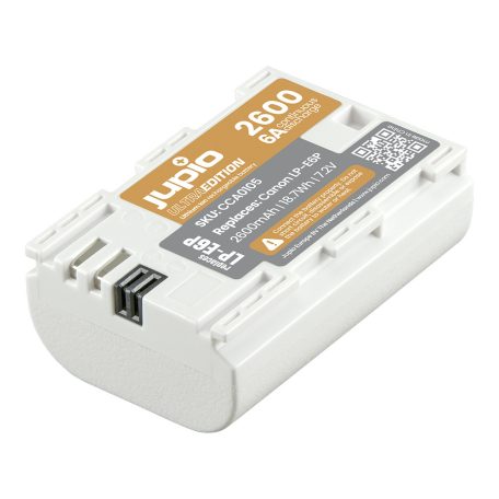 (Jupio) LP-E6P ULTRA 2600mAh (6A folyamatos kisülés) 18,7 Wh Ean Kód: 8719743935358