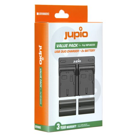 Fujifilm Jupio Value Pack: 2x Battery NP-W235 + USB Dual Charger