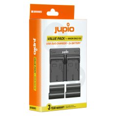   (Jupio) Jupio Value Pack: 2x EN-EL15C 2100mAh akkumulátor + USB kettős töltő Ean Kód: 8719743935020