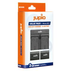   (Jupio) Jupio Value Pack: 2x akkumulátor BLX-1 / BLX1 2280mAh + USB kettős töltő Ean Kód: 8719743933712