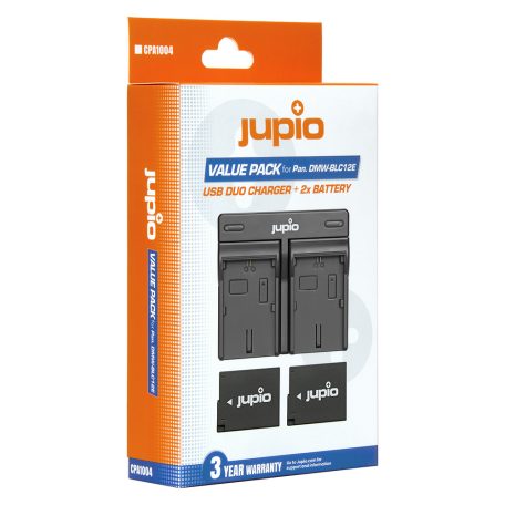 (Jupio) Jupio Value Pack: 2x DMW-BLC12E akkumulátor + USB kettős töltő Ean Kód: 8718503028521