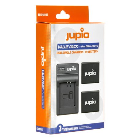 (Jupio) Jupio Value Pack: 2x DMW-BLG10 akkumulátor + USB egy töltő Ean Kód: 8718503028514