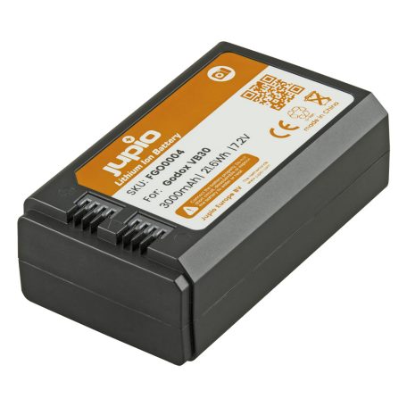 (Jupio) VB30 Godox V1/V1 PRO/V850 III./V860 III. (USB-C bemenet) 3000mAh Ean Kód: 8719743935044