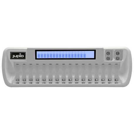 Jupio Master Charger II 16x AA/AAA/9V elemtöltő