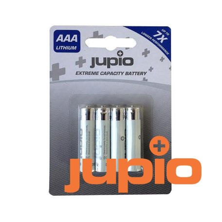 (Jupio) Lítium elemek AAA 4 db VPE-14 Ean Kód: 8718503025834