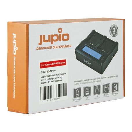 Jupio dupla akkumulátor töltő Canon BP-A30/BP-A60