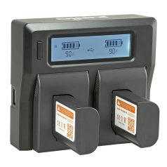   Jupio dupla akkumulátor töltő Panasonic DMW-BLK22 akkumulátorokhoz