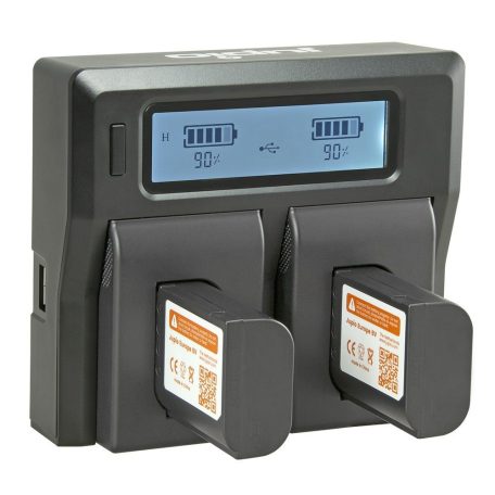 Jupio dupla akkumulátor töltő Panasonic DMW-BLK22 akkumulátorokhoz