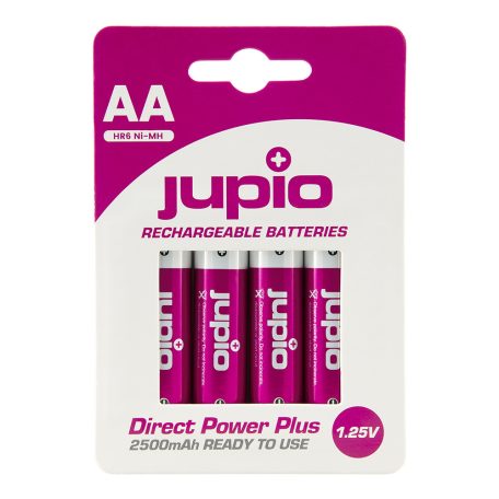 Jupio Akkumulátorok AA 2500 mAh 4 db DIRECT POWER PLUS 