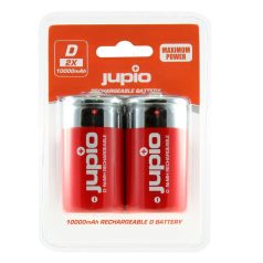   (Jupio) Újratölthető akkumulátorok D 10.000mAh 2 db Ean Kód: 8718503028095