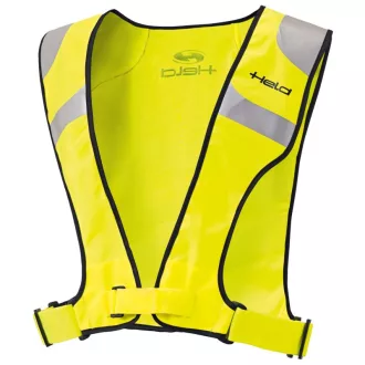   HELD motoros textil ruházat,hih-viz-vest,fekete-neonsárga,Méret: 4XL