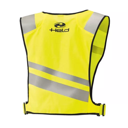 HELD motoros textil ruházat, hih-viz-vest, fekete-neonsárga, Méret: XXL